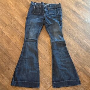 Express Women's Flared Blue Jeans